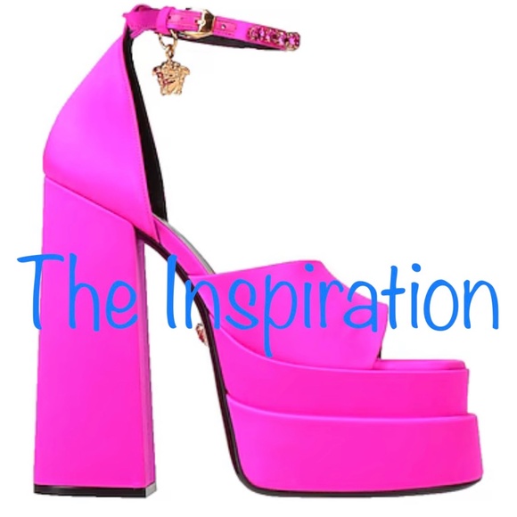 Public Desire Hot Pink Platform Barbie Inspired 70’s Retro Sexy Heel size UK 4 - Picture 9 of 12